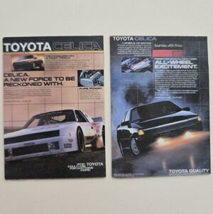 Toyota Celica Editorial Magnet Custom Set of 2